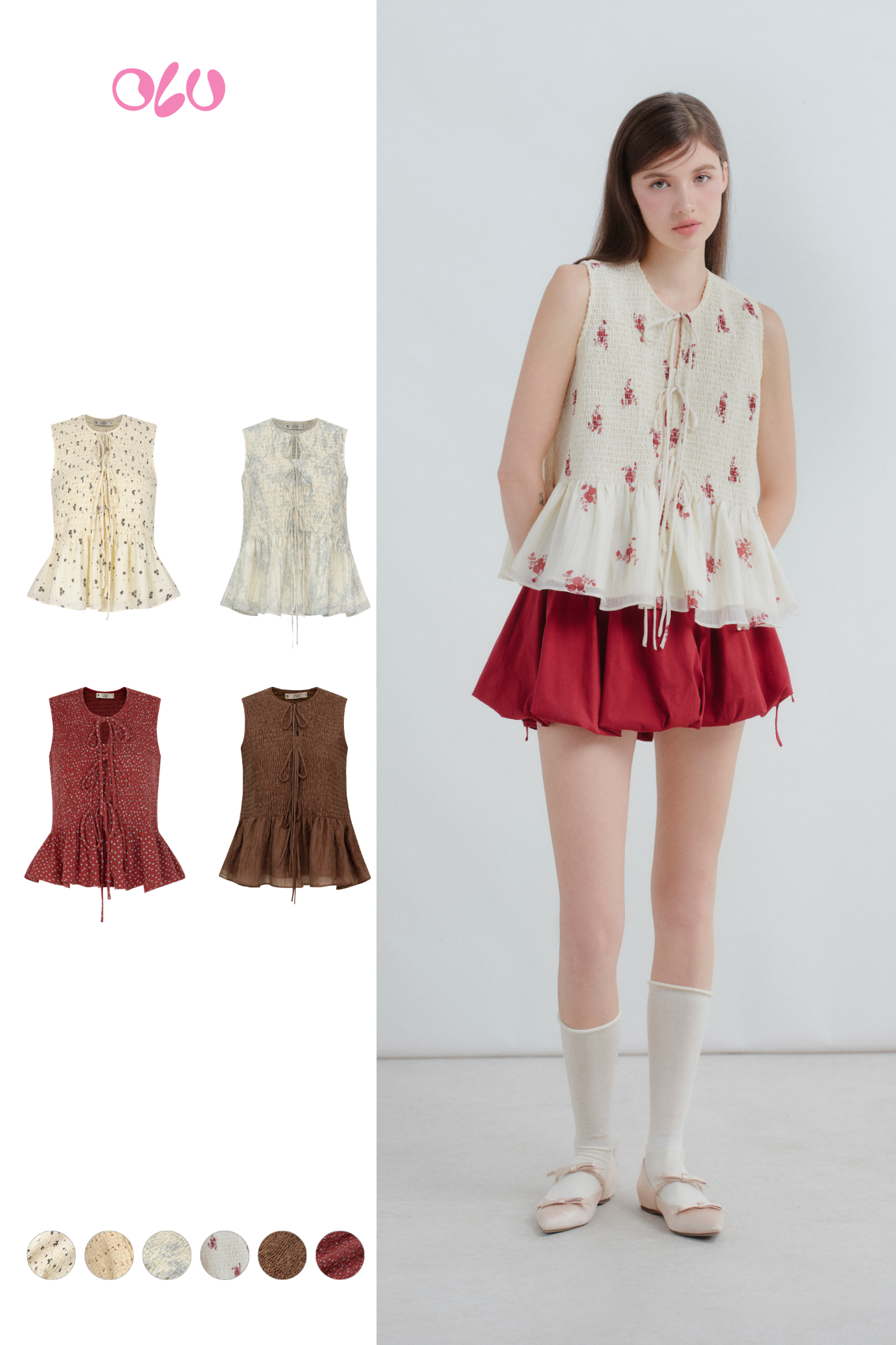 Áo Floralie Fleur Top nhiều màu