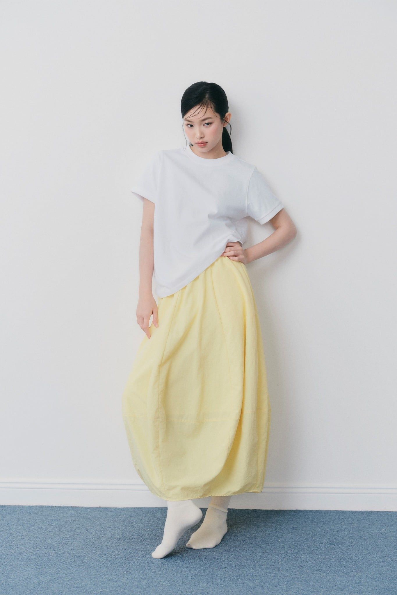 Chân váy Cotton Puff Maxi Skirt nhiều màu