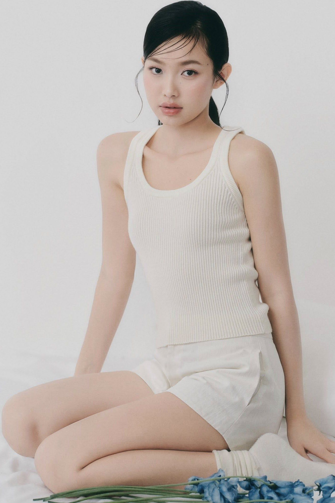 Áo Striped Ribbed Knit Tank Top nhiều màu