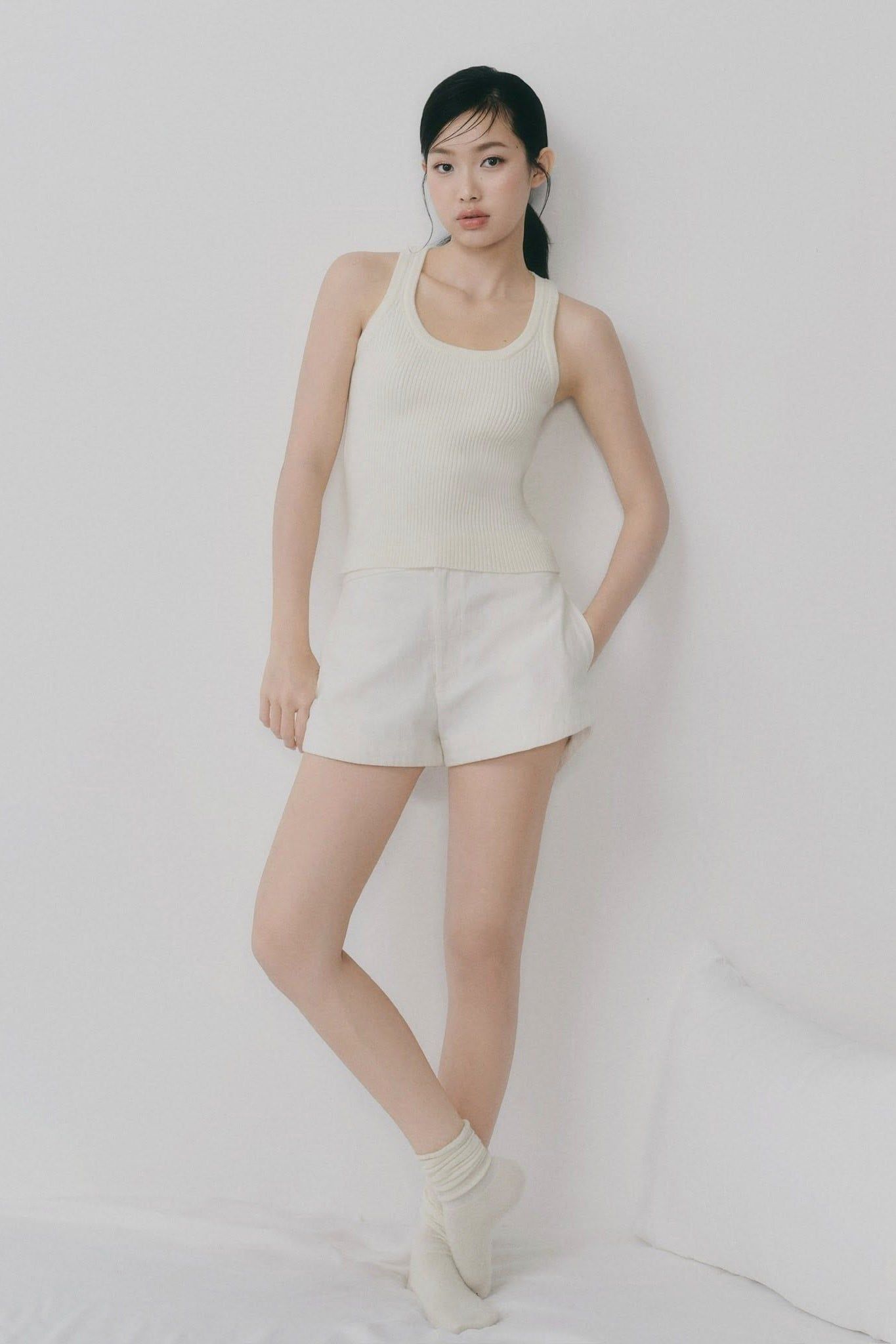 Áo Striped Ribbed Knit Tank Top nhiều màu