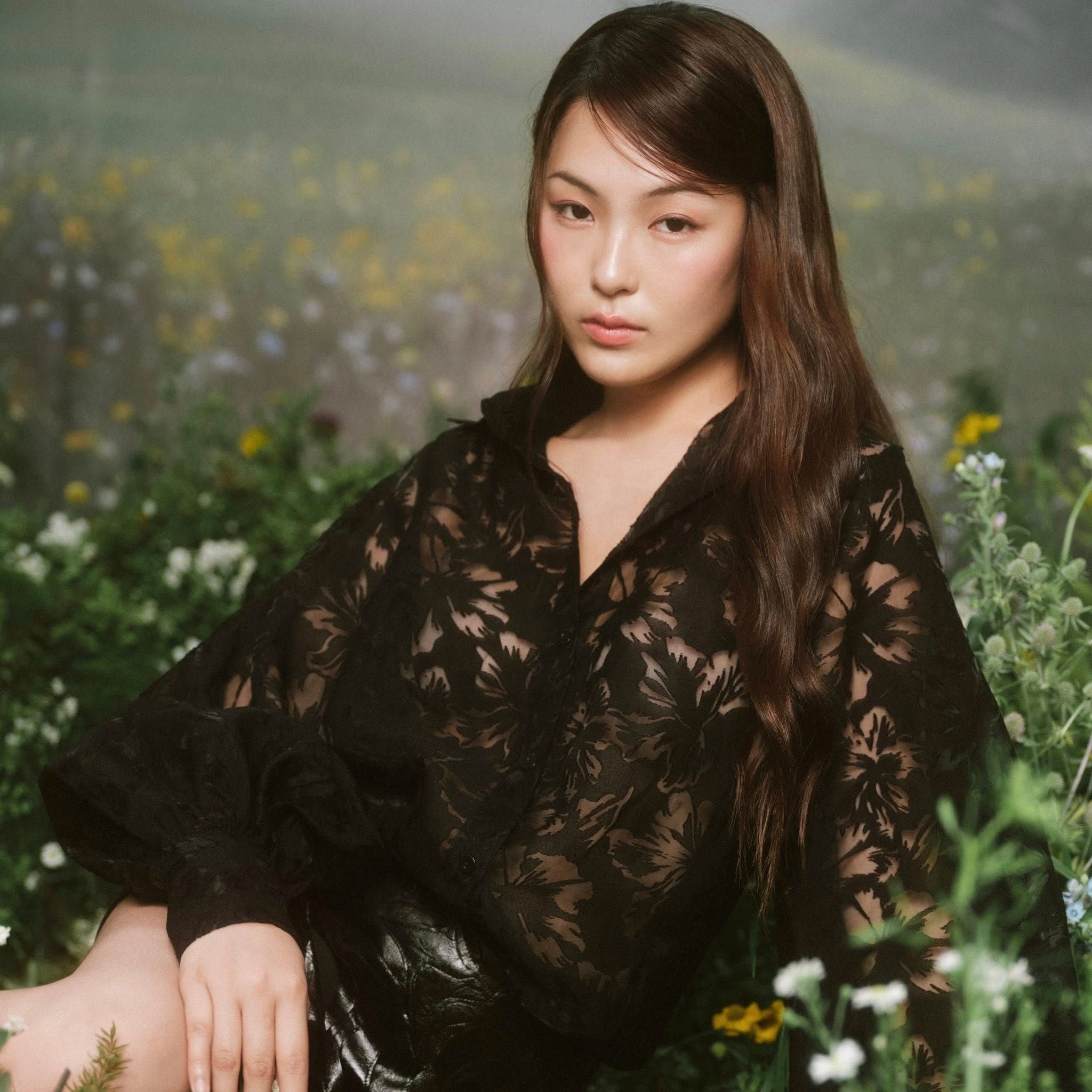 Áo Fleur Lace Sheer Mesh Shirt nhiều màu
