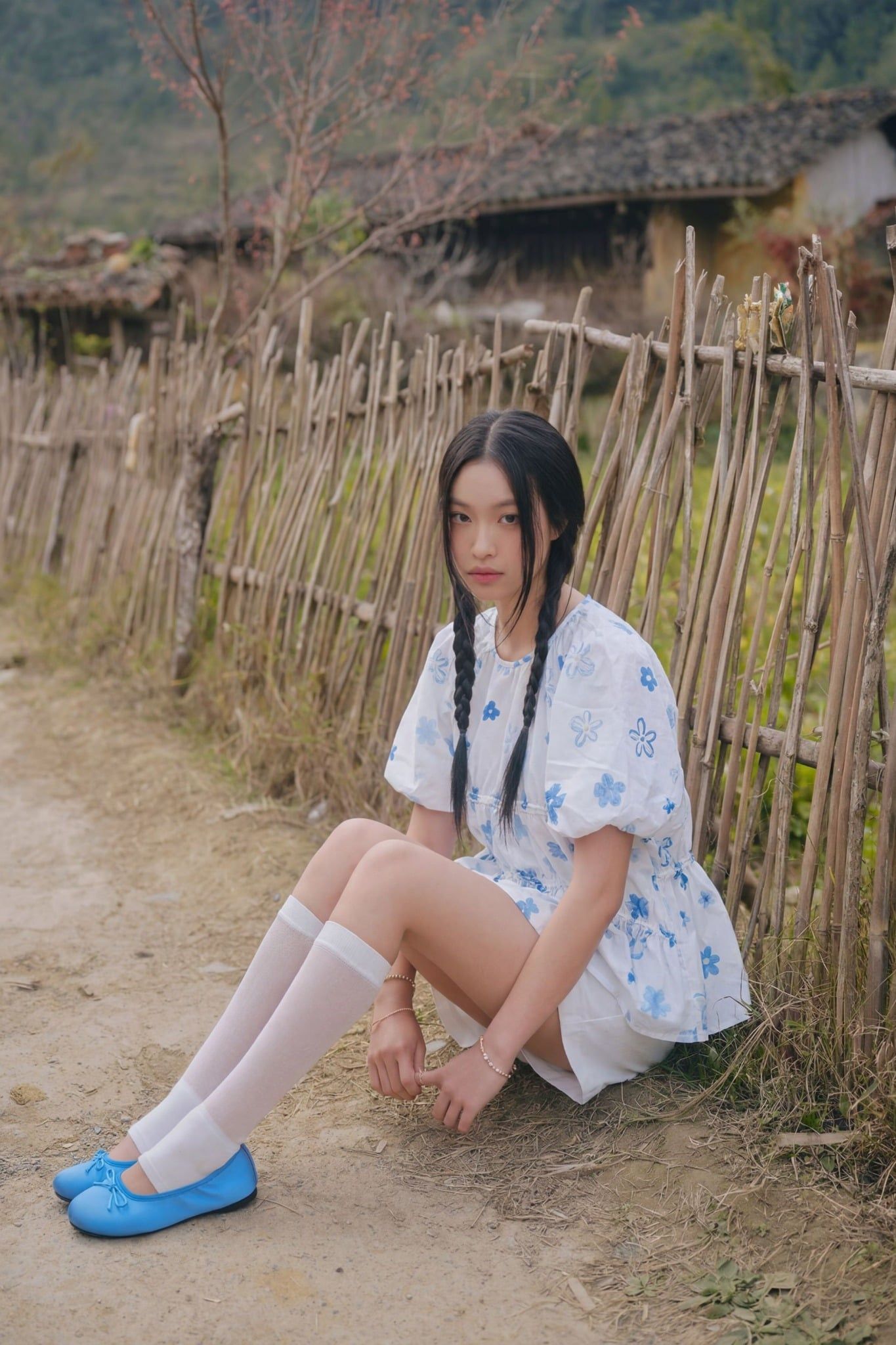 Áo Babydoll Puff Sleeve Shirt nhiều màu