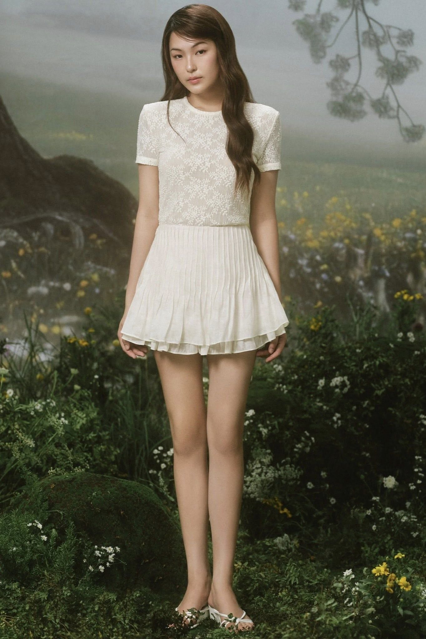 Chân váy Pleated Layered Mini Skirt nhiều màu