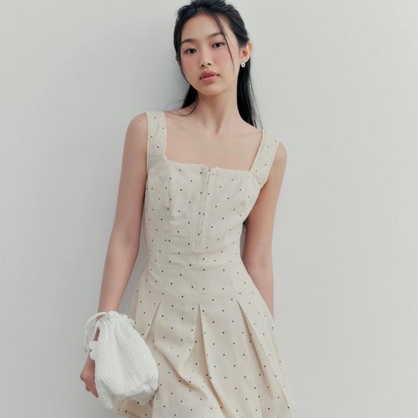  Váy 2 dây cổ vuông Kaveri Dress nhiều màu 