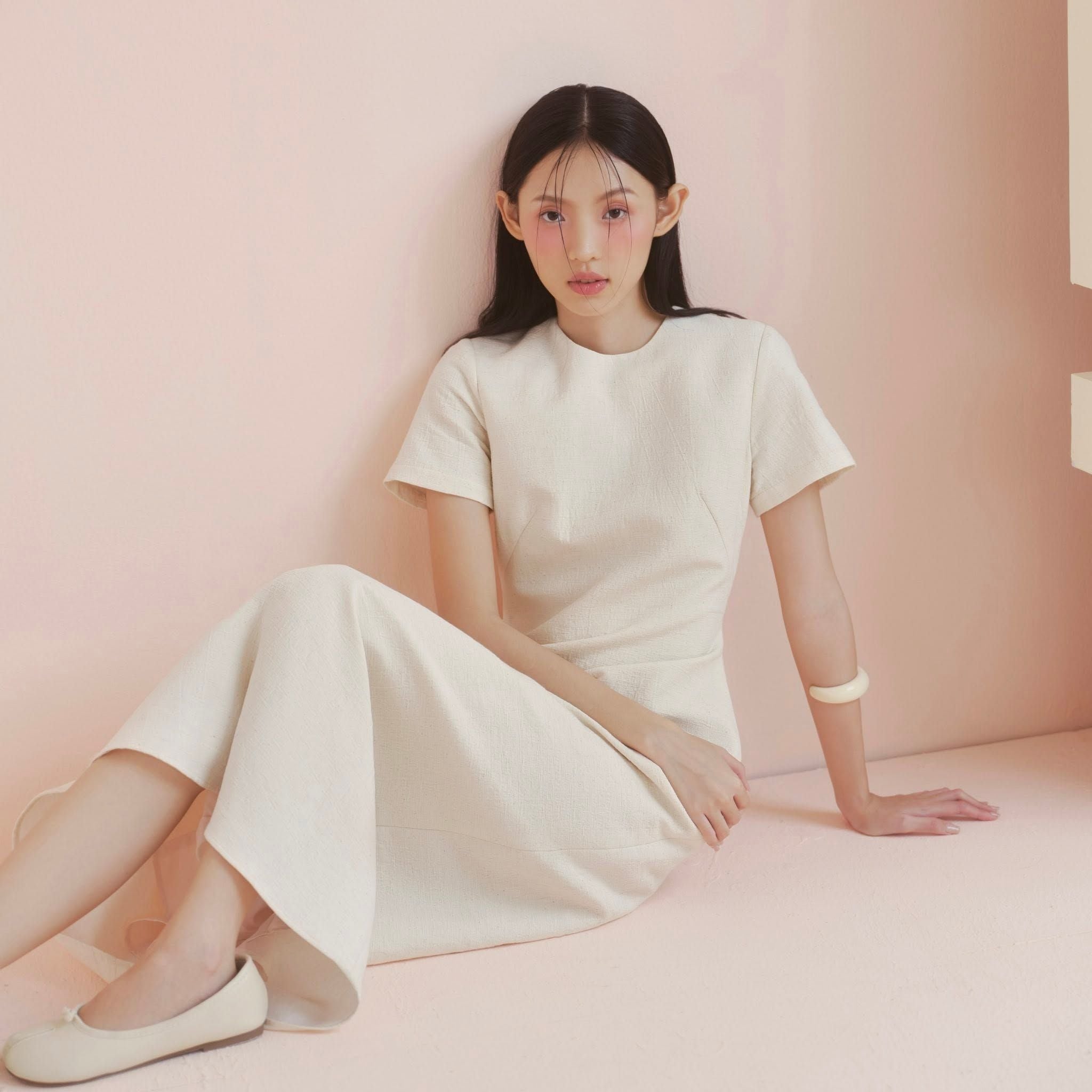 Váy midi High Neck Midi Dress nhiều màu
