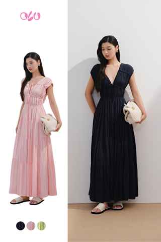 Váy maxi cổ khoét Rue Maxi Dress nhiều màu