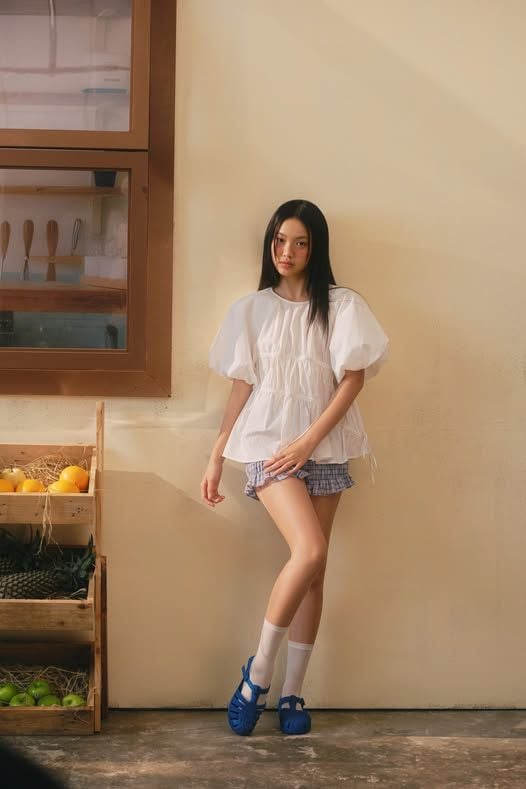Áo Babydoll Puff Sleeve Shirt nhiều màu