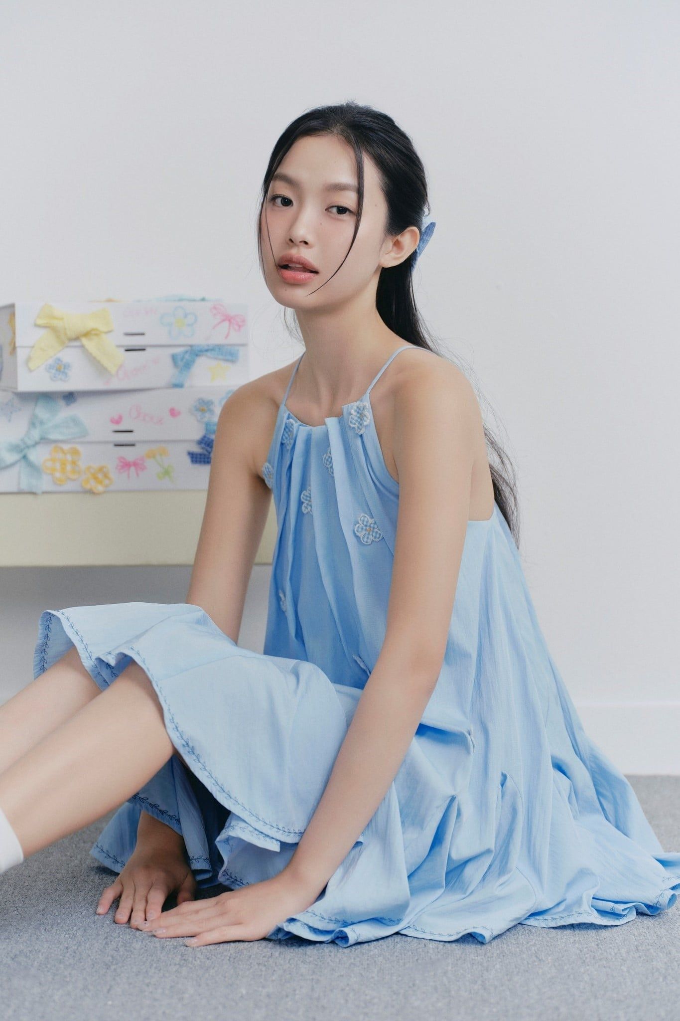 Set áo yếm suông phối quần Farida nhiều màu