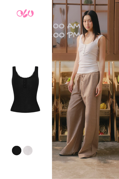  Áo Lace Trim Cami Top nhiều màu 