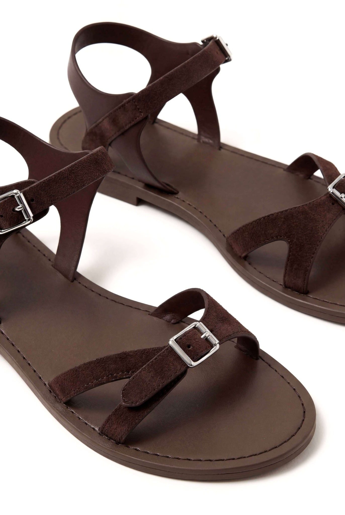 Giày Suede Strappy Sandals nhiều màu
