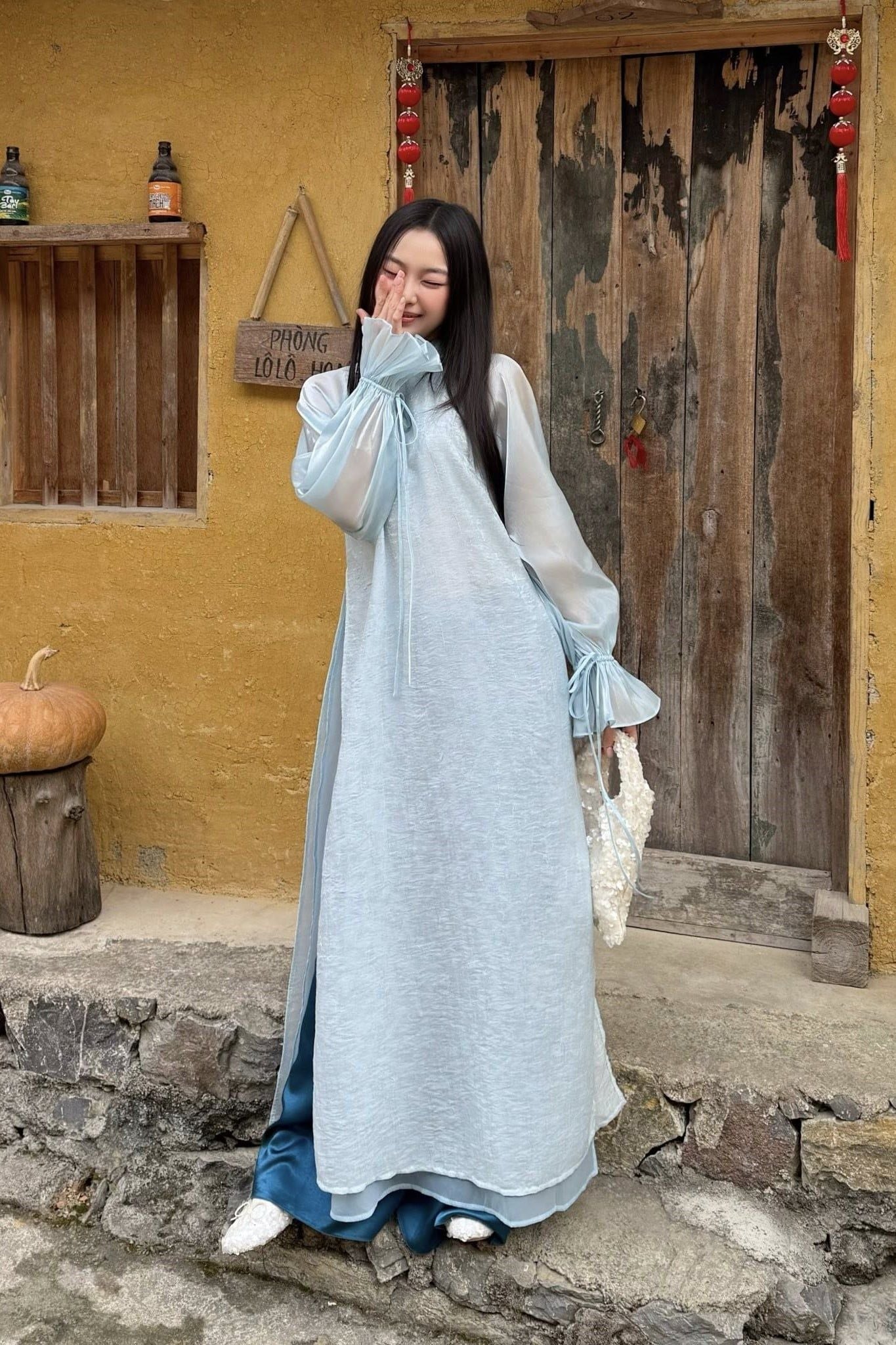 Quần áo dài lụa Silk Trouser nhiều màu