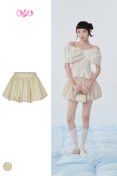  Chân váy Beige Kate Puff Mini Skirt 
