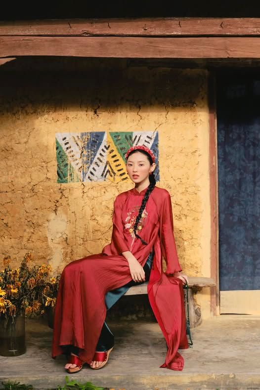 Áo dài đính cườm Thanh Y (Không kèm quần)