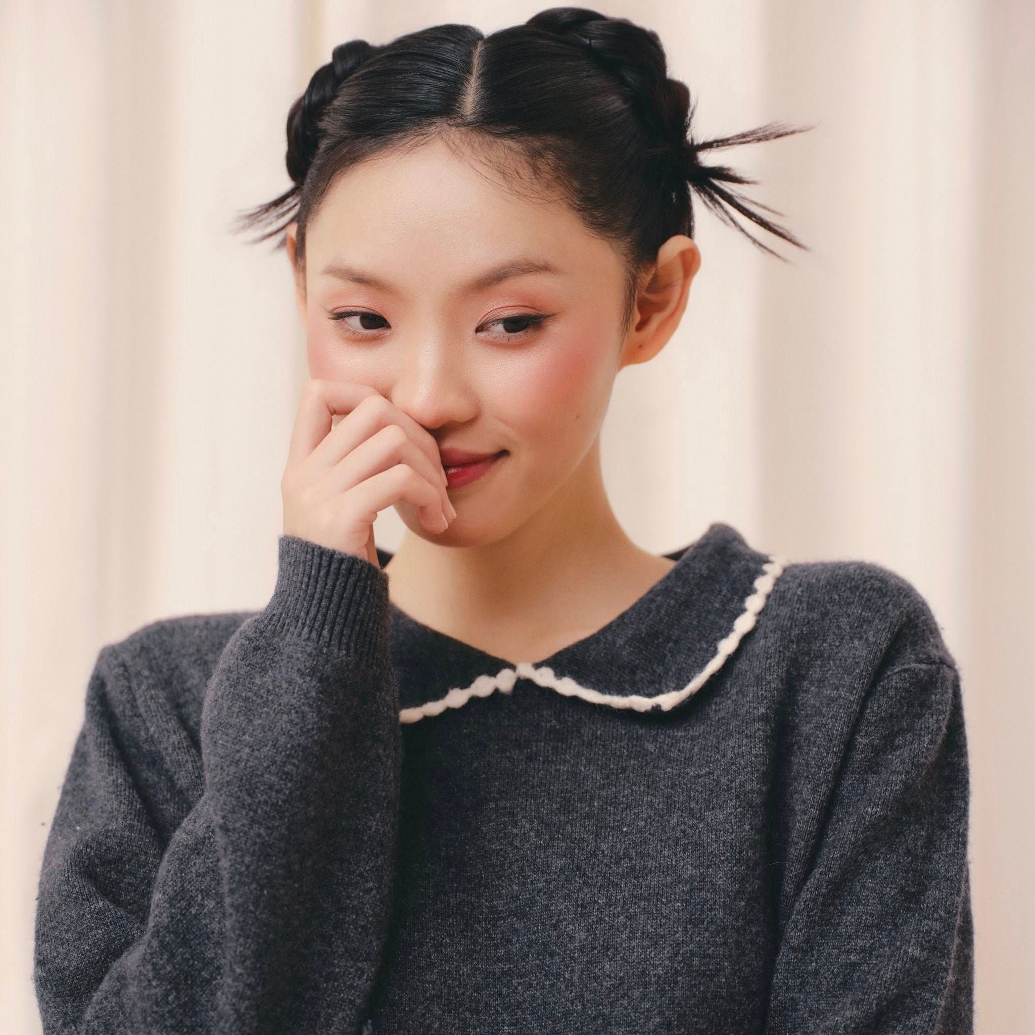 Áo len dệt kim cổ bèo Ruffled Collar Knit Top nhiều màu