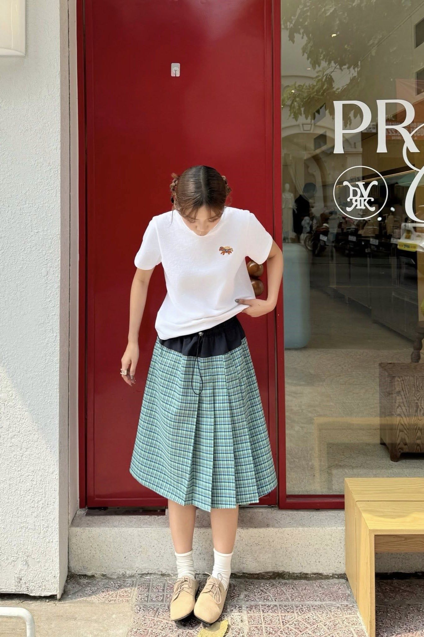 Áo thun thêu hình ngựa Cotton Horse Embro Tshirt nhiều màu