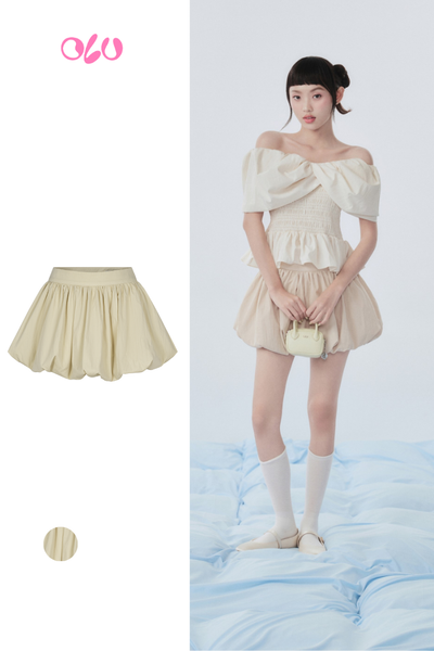  Chân váy Beige Kate Puff Mini Skirt 