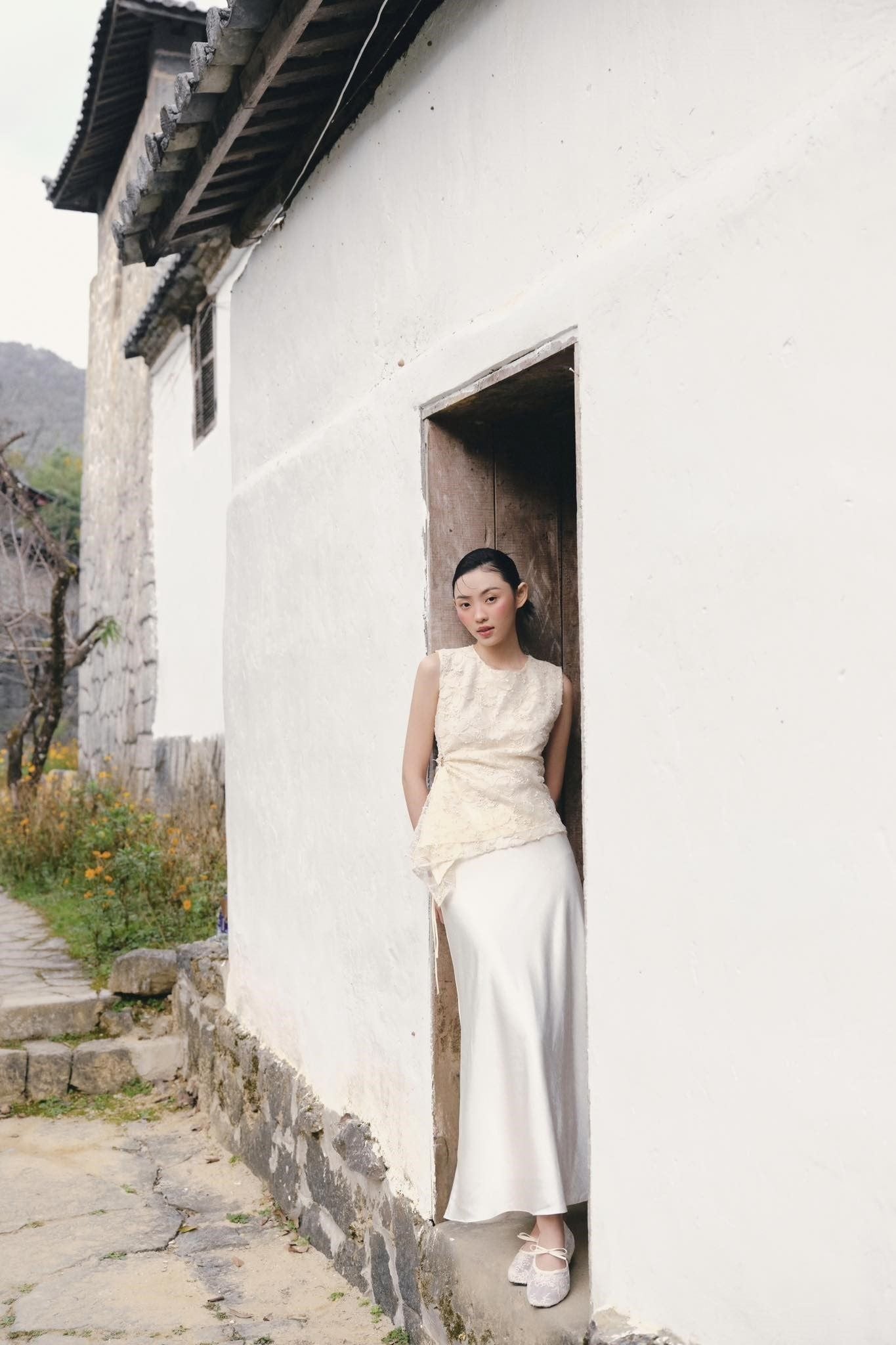 Chân váy lụa Satin Long Skirt nhiều màu