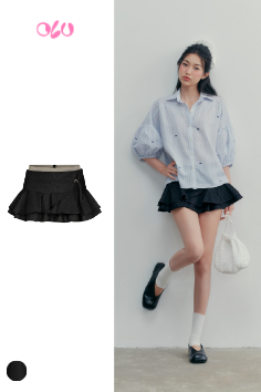 Chân váy Leelie Mini Skirt in Black