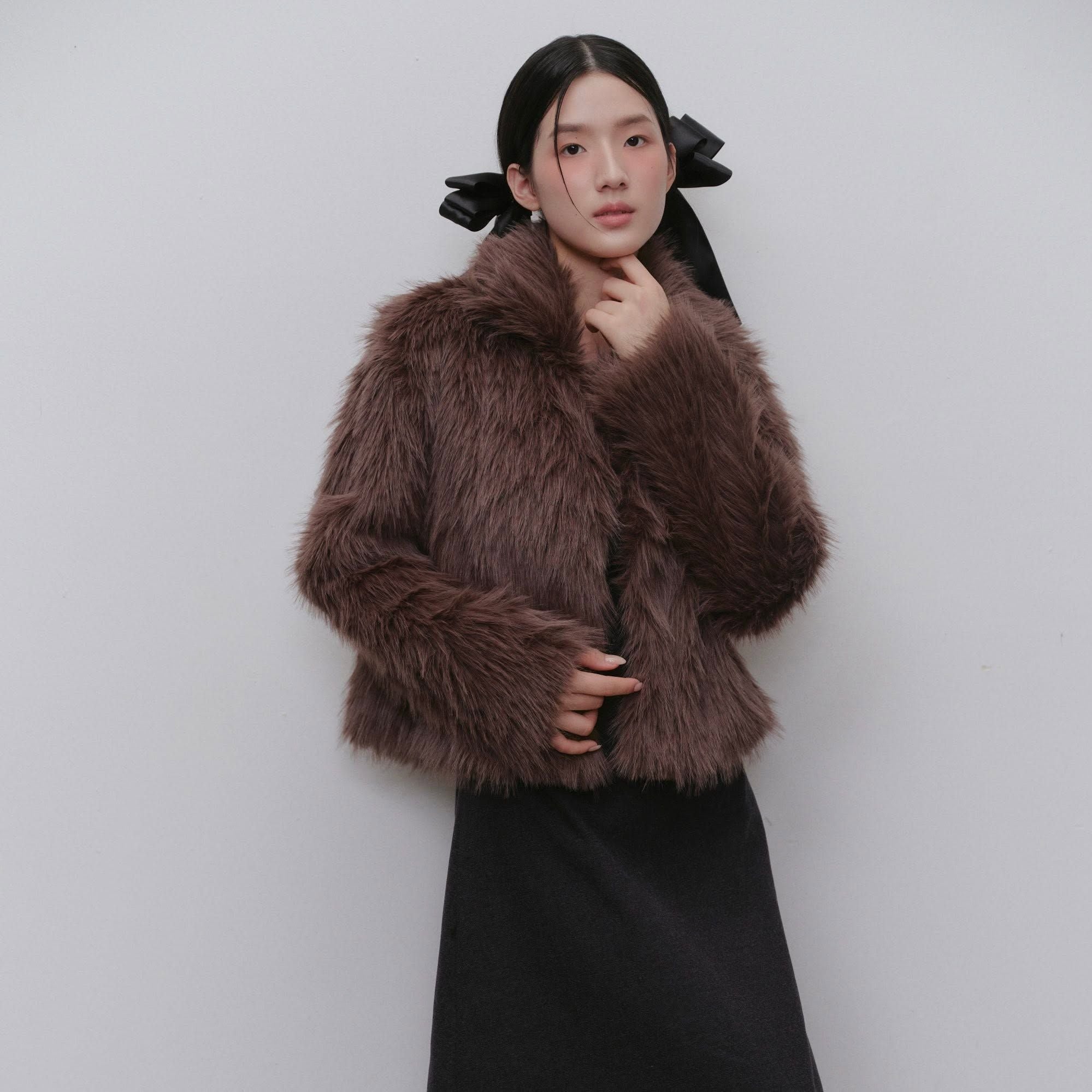 Áo khoác lông Fur Loose Coat nhiều màu