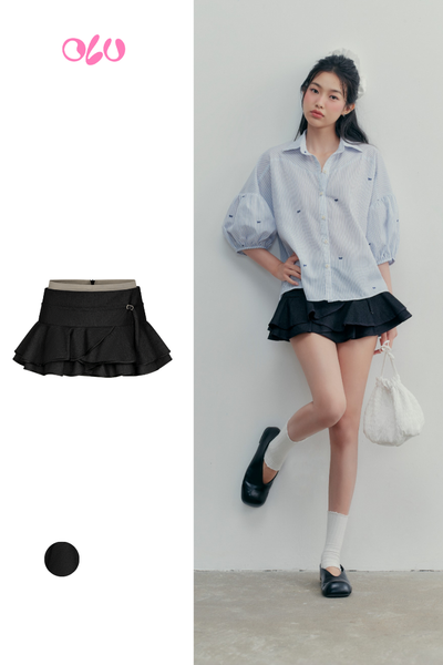  Chân váy Leelie Mini Skirt in Black 