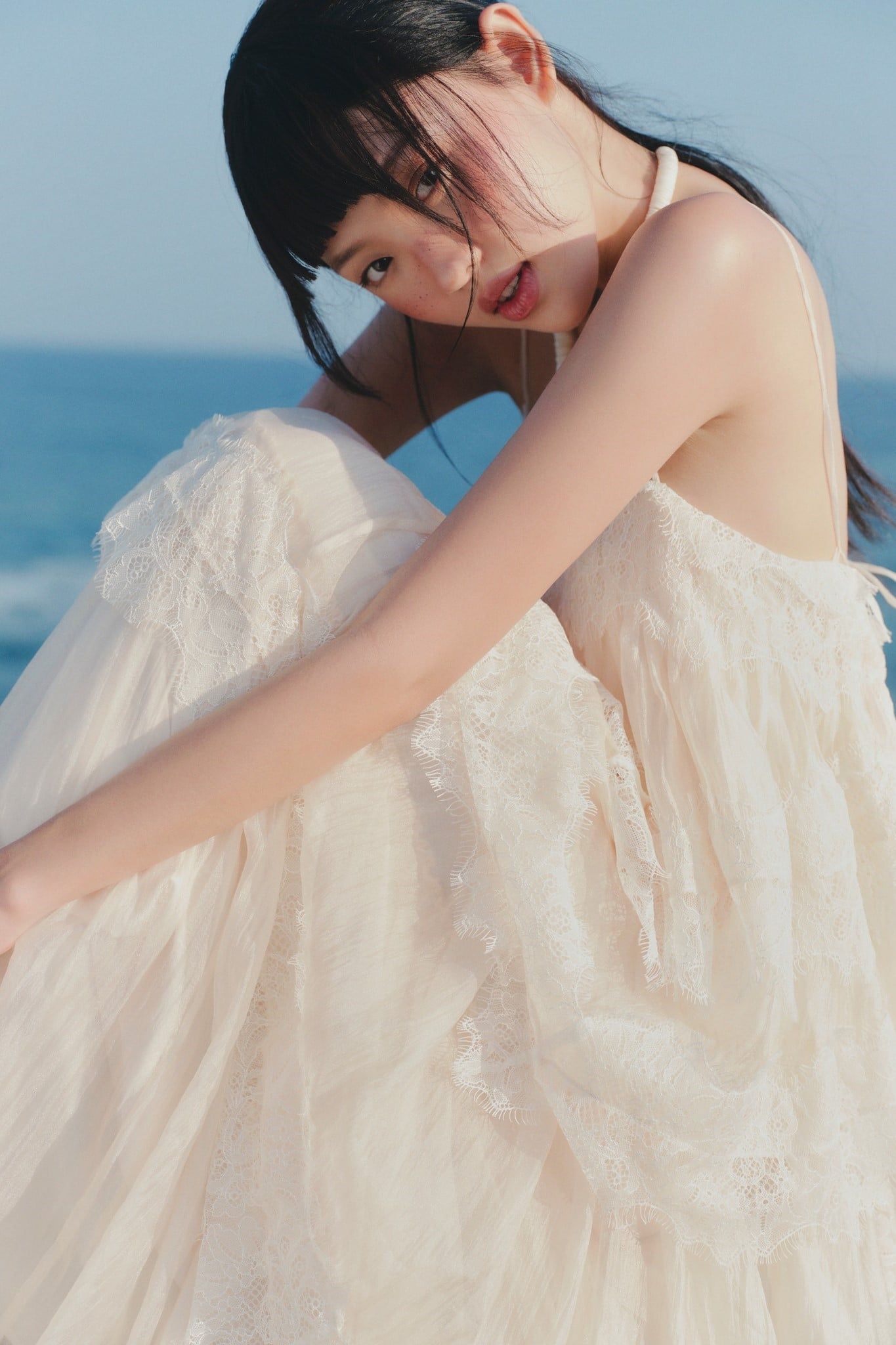 Váy maxi 2 dây Lace Chiffon Tiered Layered Maxi Dress nhiều màu