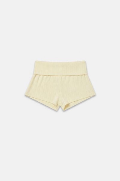  Quần shorts thun trơn Ribbed Low Waist Shorts nhiều màu 