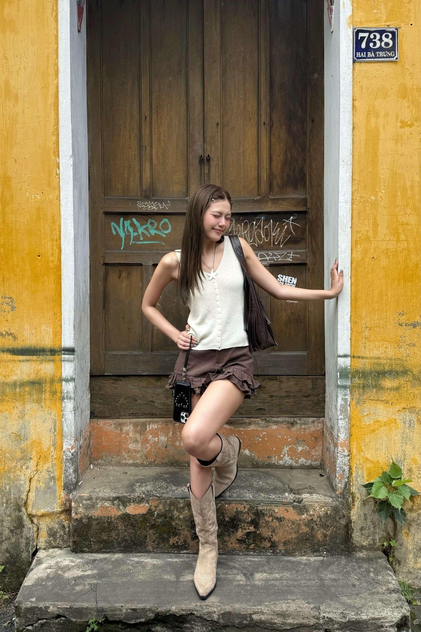 Áo Knit V Neck Tank Top nhiều màu