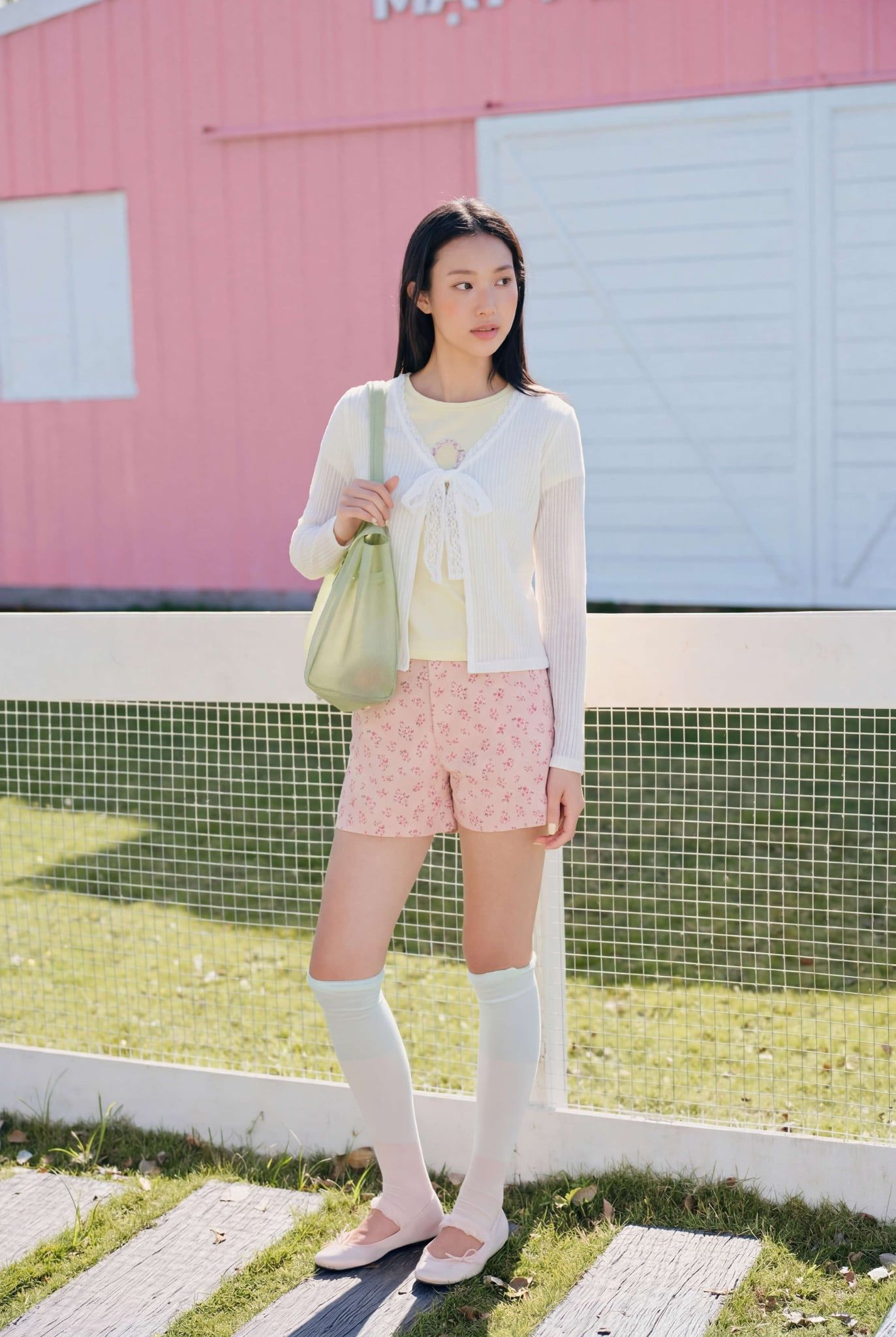 Áo cardigan Ribbon Knit nhiều màu