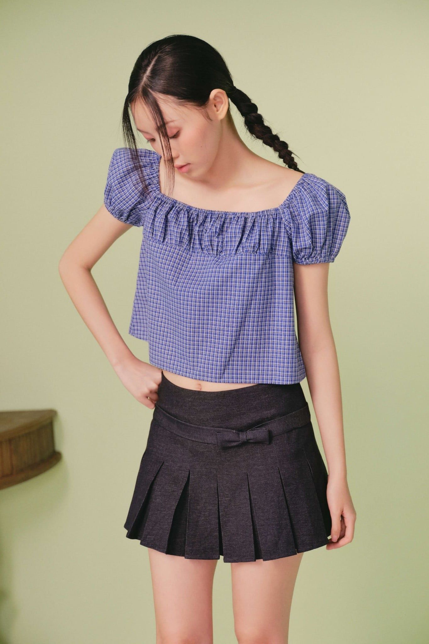 Áo Square Neck Puff Top nhiều màu