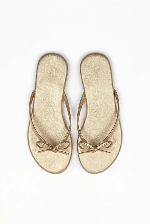 Dép Bow Strappy Flat Sandals nhiều màu