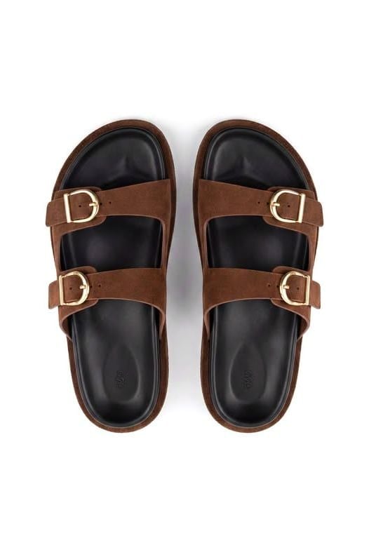 Dép Buckled Flat Sandals nhiều màu