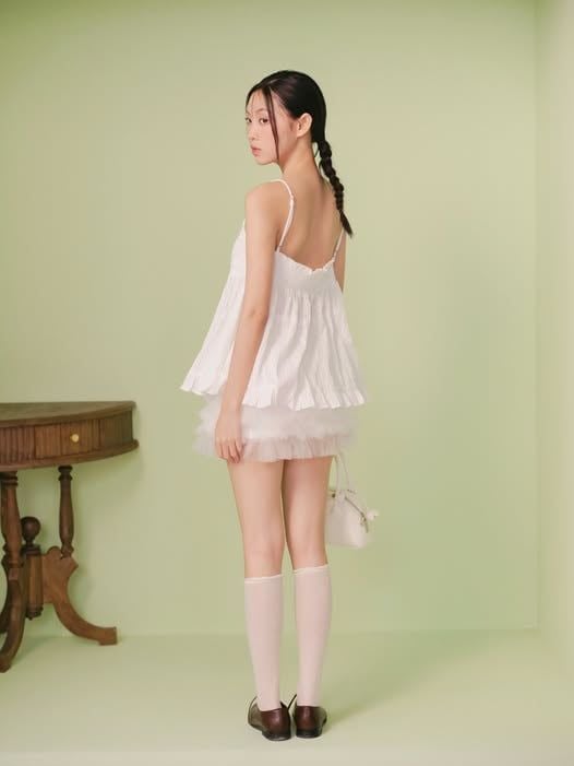Áo Ruffled Cami Top nhiều màu