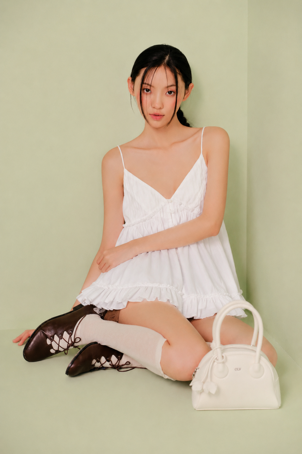Áo Ruffled Cami Top nhiều màu