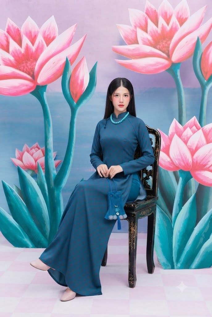 Kem Website Áo Dài Lam Tuyền (không kèm quần) – OLV.VN