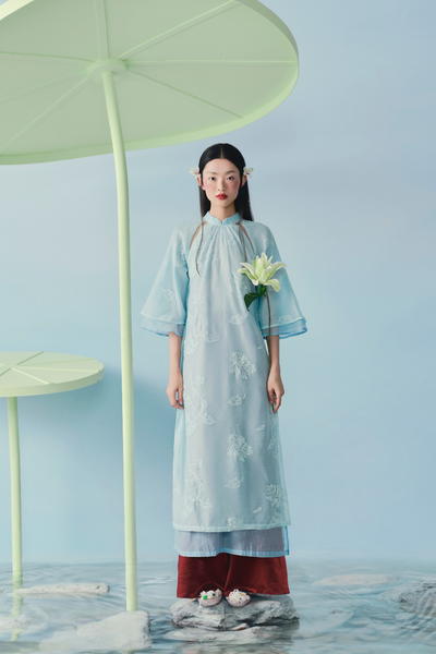  Quần Silk Trouser in Red 