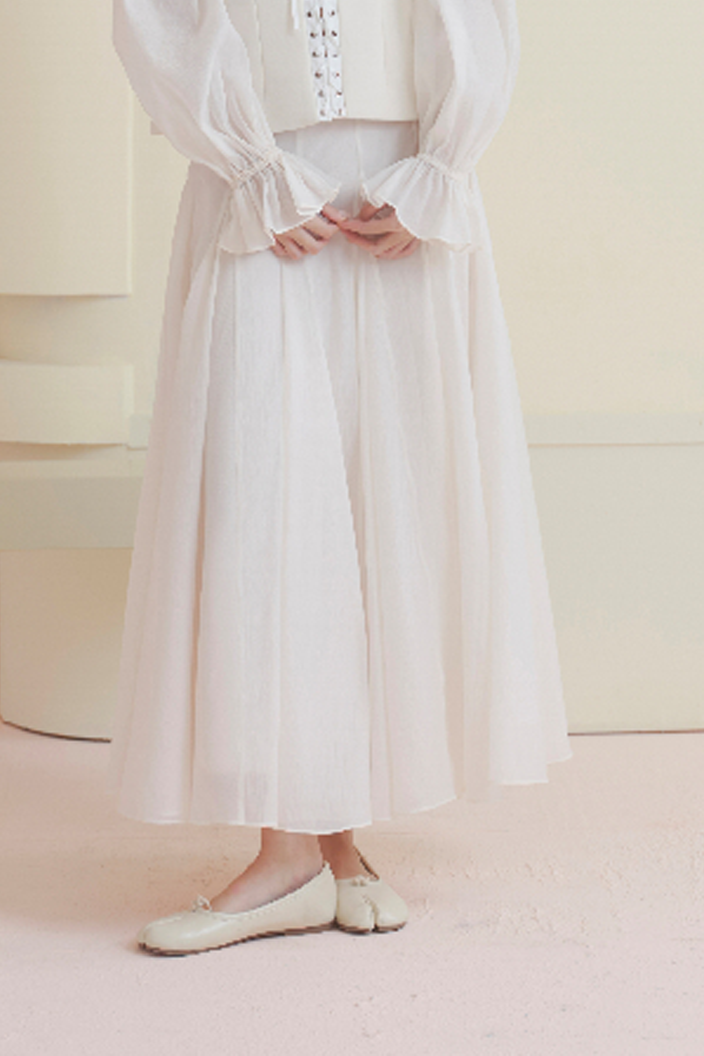 Chân váy Ivory Chiffon Layered Skirt