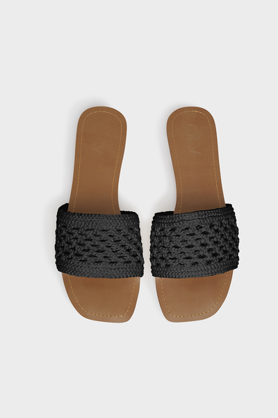  Cyra Slippers in Black 