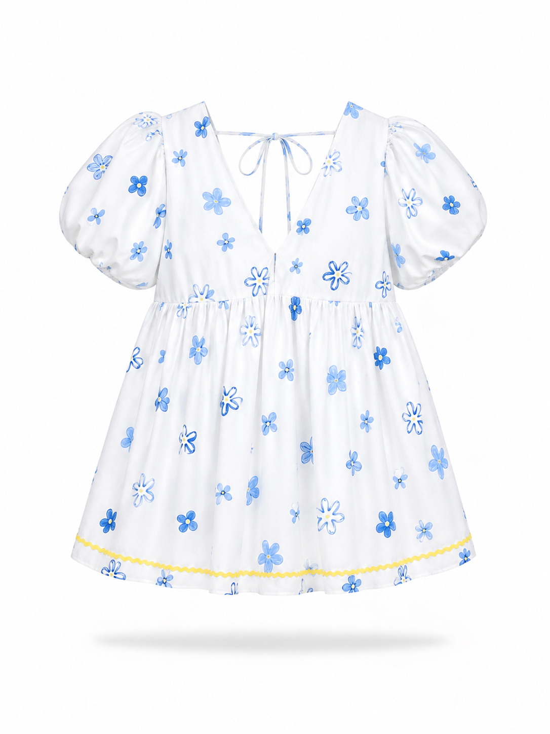 Áo babydoll Butter V Neck Puff Sleeve Babydoll Top nhiều màu