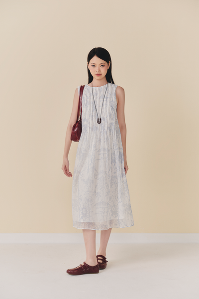  Clydie Maxi Dress in Azure 