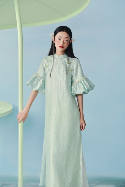  Áo Dài Điềm Hoa (Không kèm quần) 