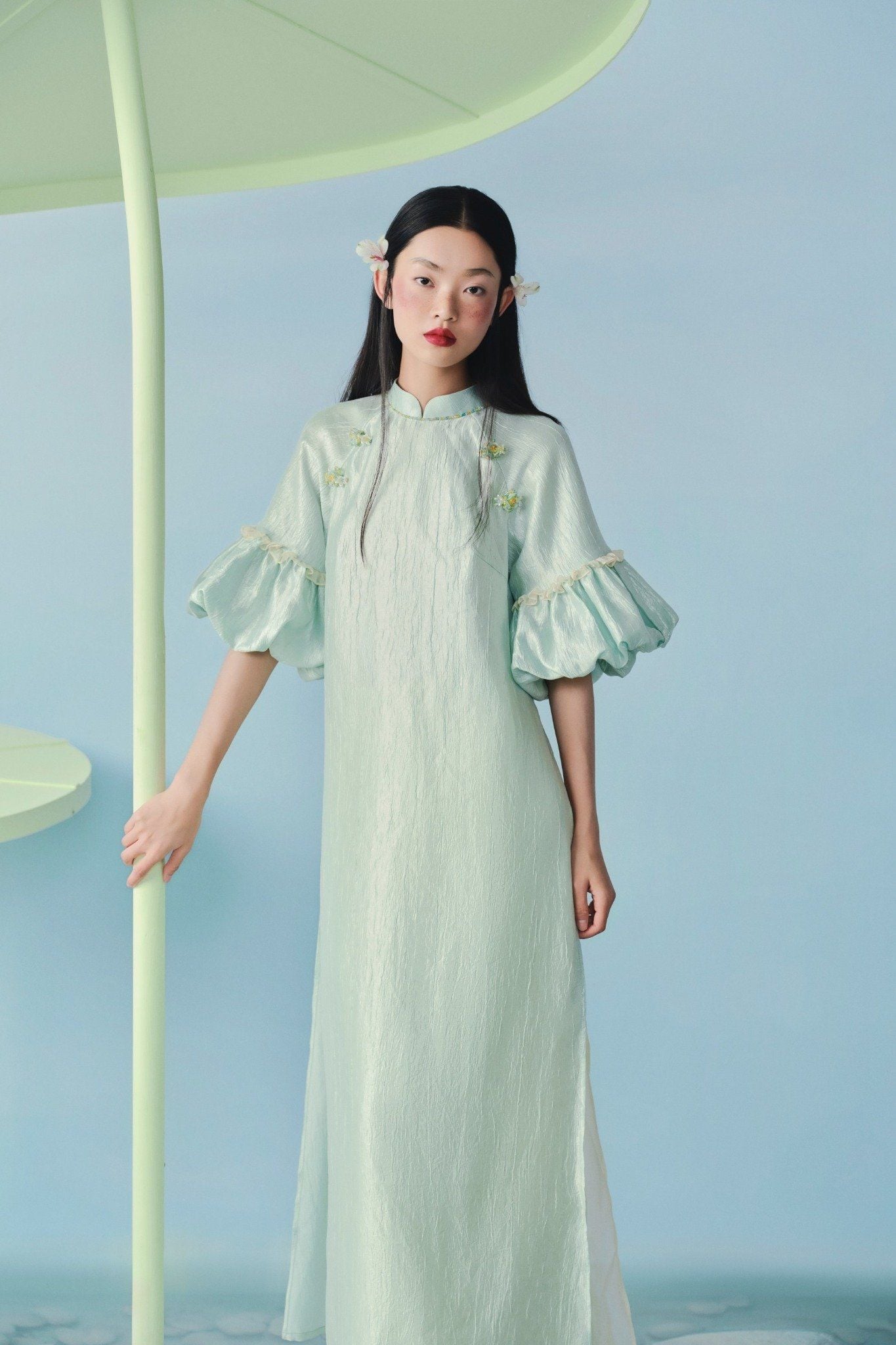 Áo Dài Điềm Hoa (Không kèm quần)