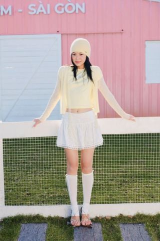 Áo cardigan Ribbon Knit nhiều màu