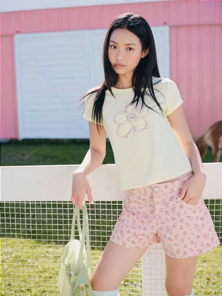  Áo thun babytee thêu nổi nhiều kiểu 