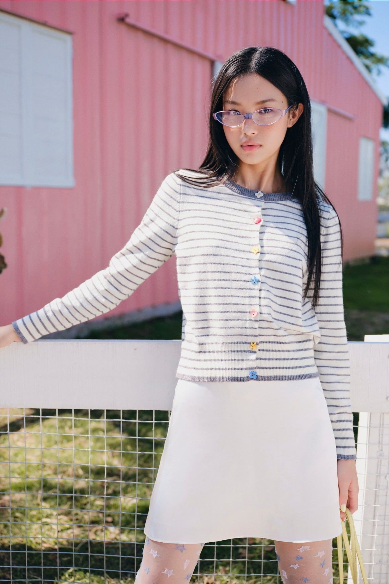 Chân váy mini White Silky A Line