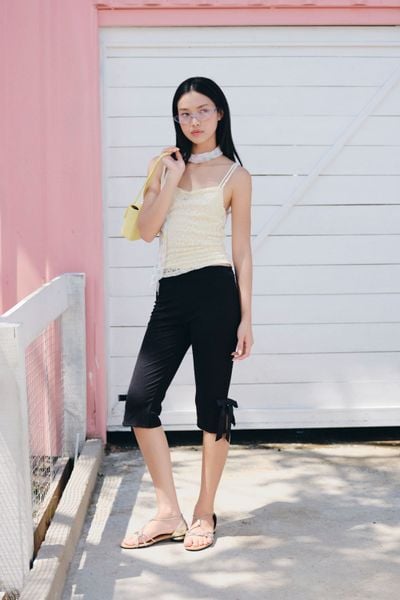  Áo hai dây phối ren Sheer Lace Cami Top nhiều màu 