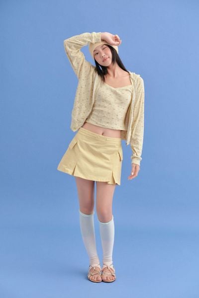  Áo khoác họa tiết hoa nhí Butter Fleur Cotton Zipped Jacket 