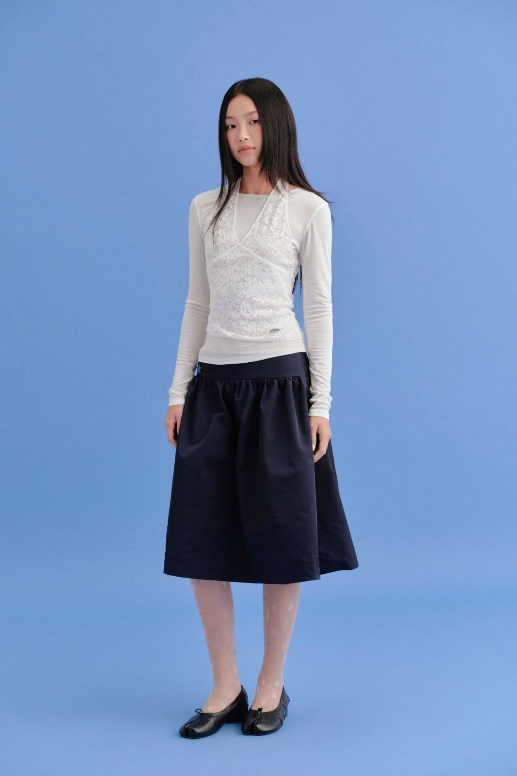 Chân váy dài Pleated Buttoned Midi Skirt nhiều màu