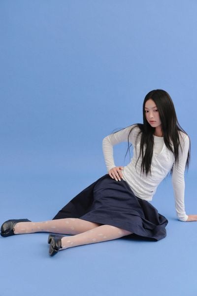  Chân váy dài Pleated Buttoned Midi Skirt nhiều màu 