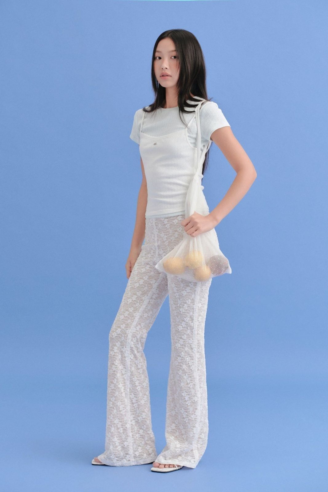 Áo hai dây kiểu Plain Ruched Cami Top nhiều màu