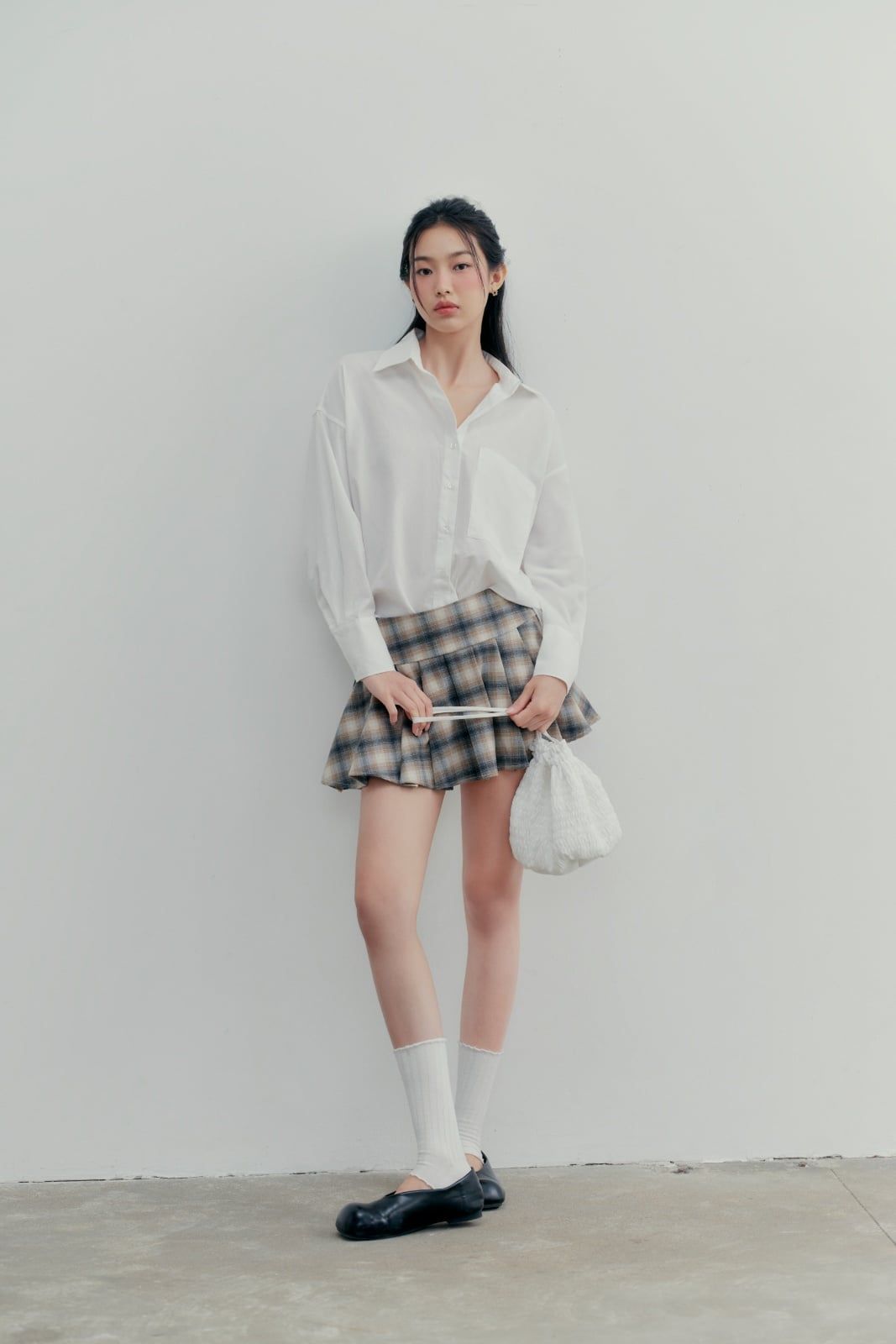 Áo White Linen Oversized Shirt